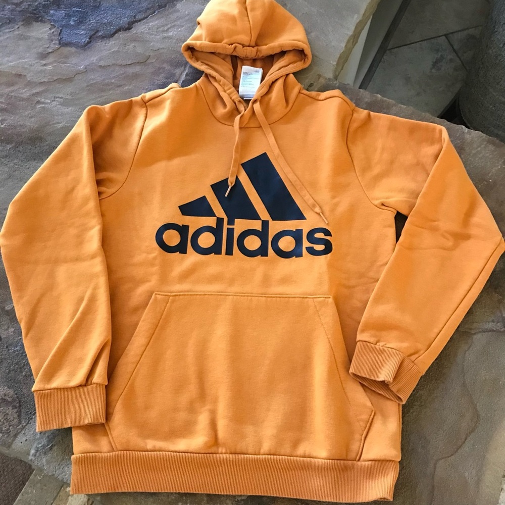 Adidas Gold Hoodie Mens Small Sweatshirt